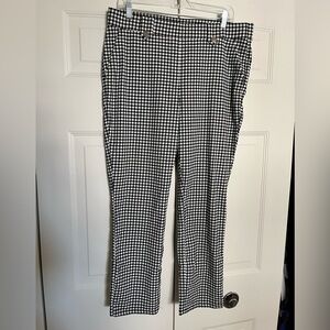 Rafaella Pull On Gingham Print Pants